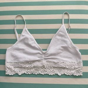 Free People Intimately White Bralette M/L
